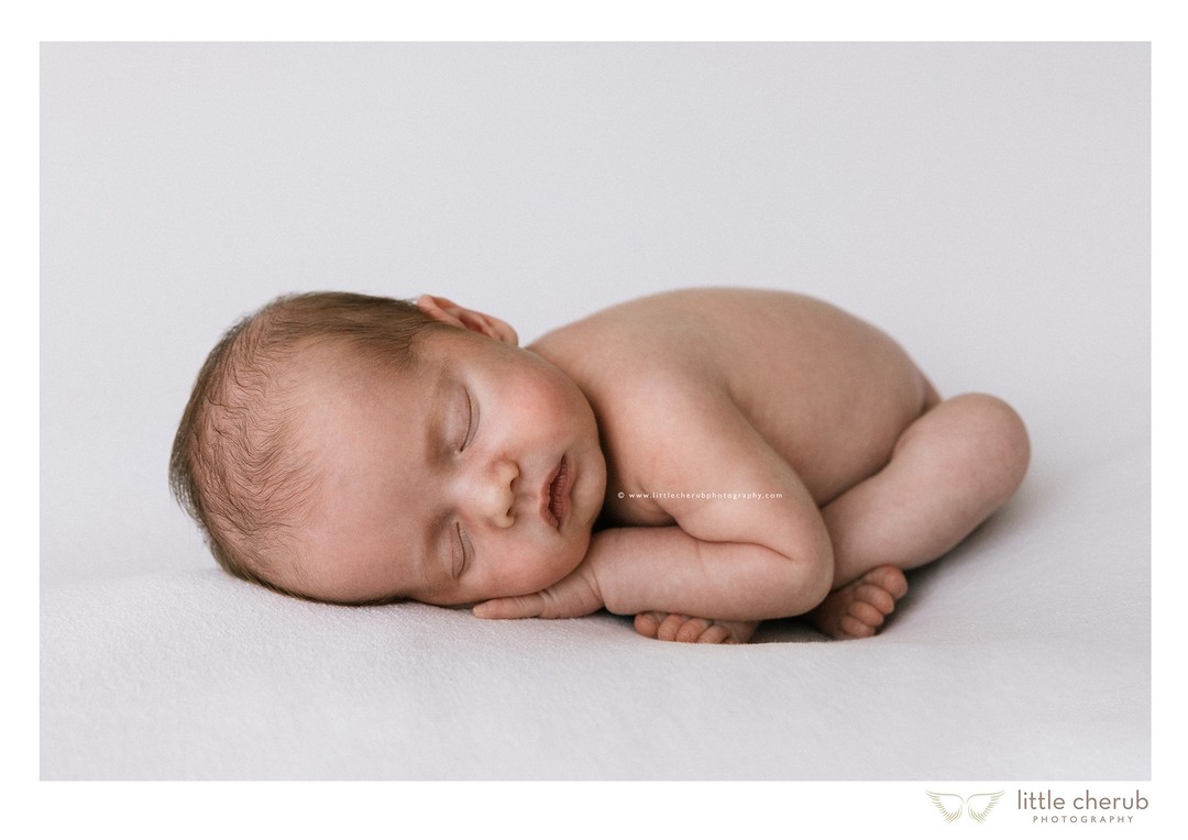 darwin newborn photographers naked newborn baby on white