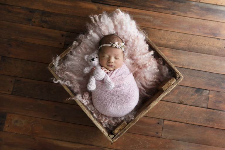 newborn baby in box photographer darwin