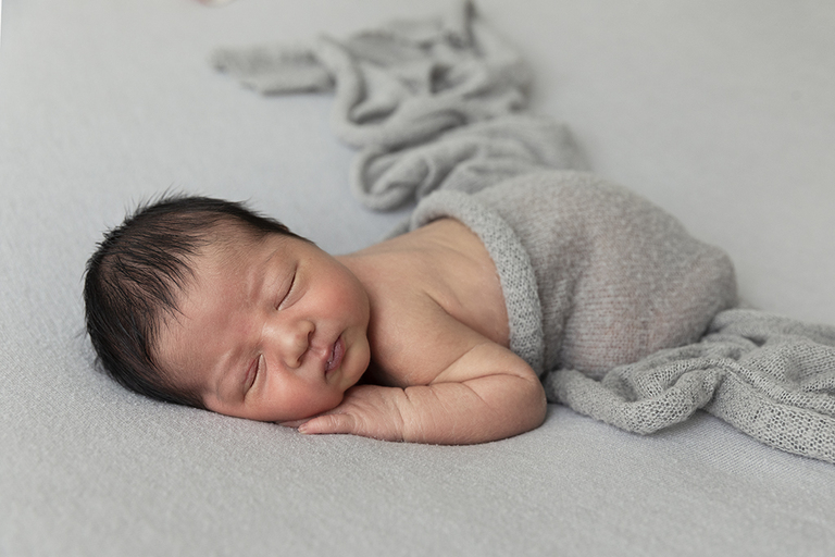 photographers darwin baby grey wrap newborn