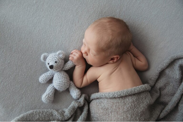 Darwin Baby Newborn with teddy