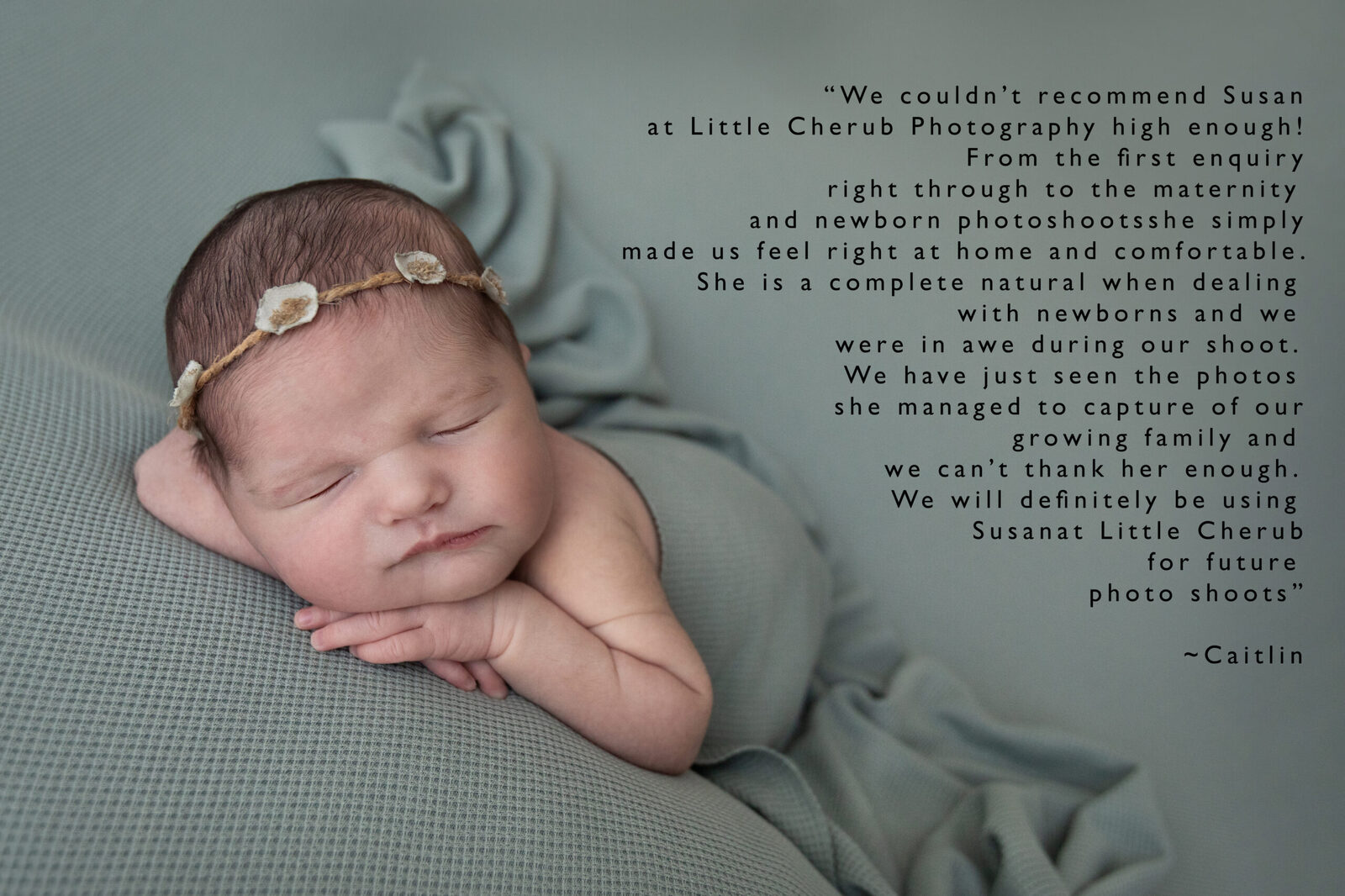 5 star review by a Little Cherub Photography Client who left best review about newborn baby photography in Darwin